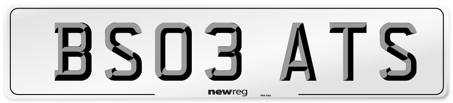 BS03 ATS Front Number Plate