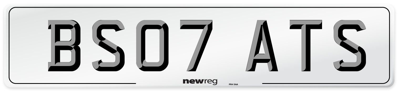 BS07 ATS Front Number Plate