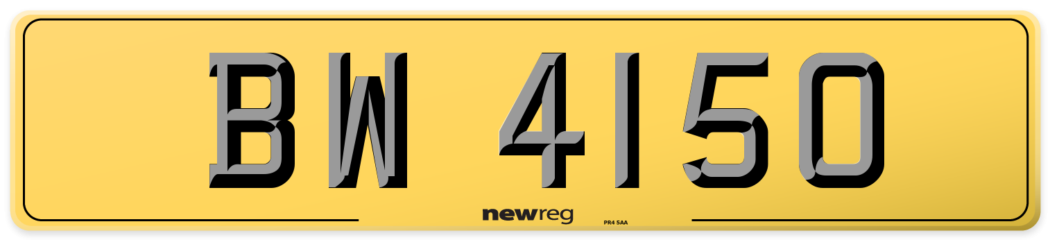 BW 4150 Rear Number Plate
