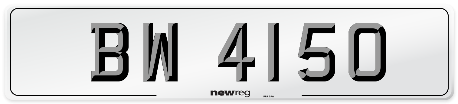 BW 4150 Front Number Plate