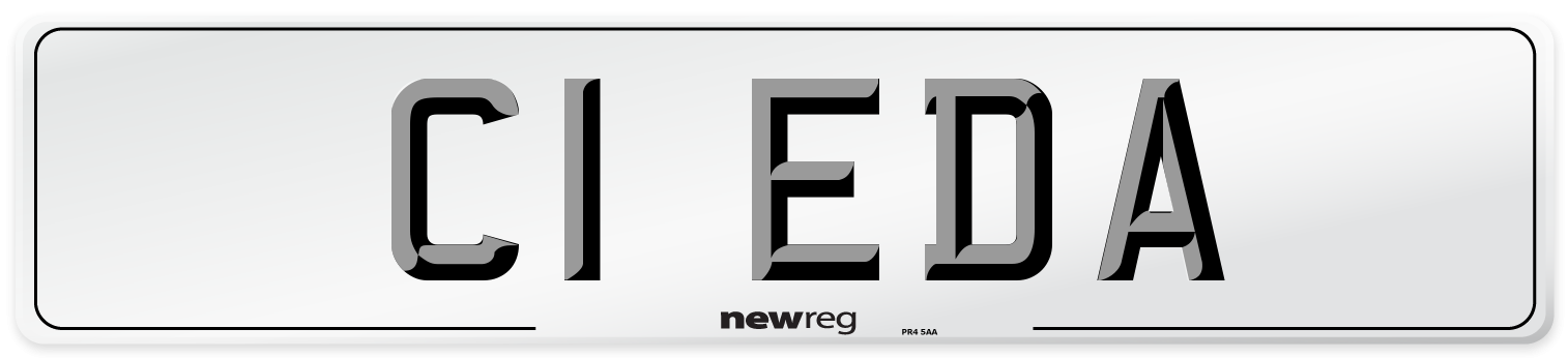 C1 EDA Front Number Plate