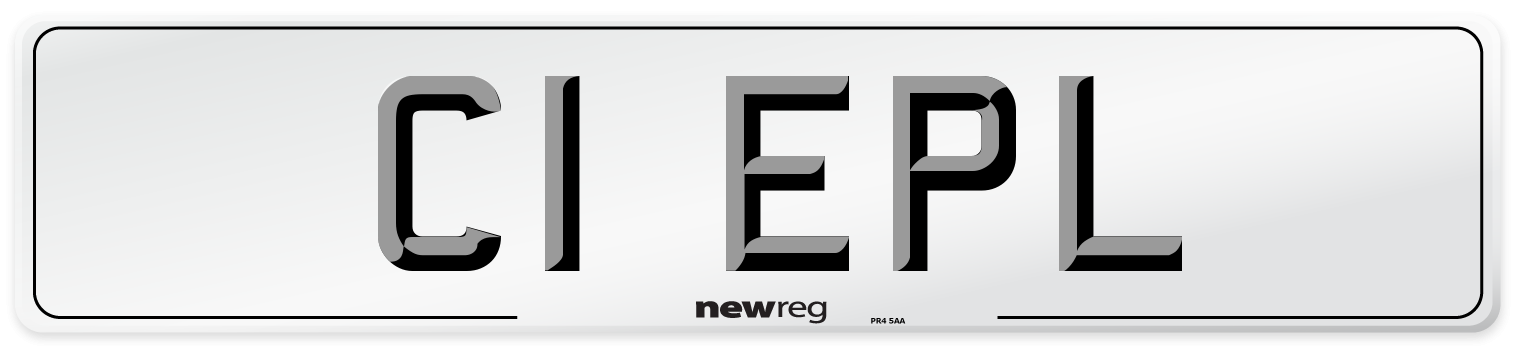 C1 EPL Front Number Plate