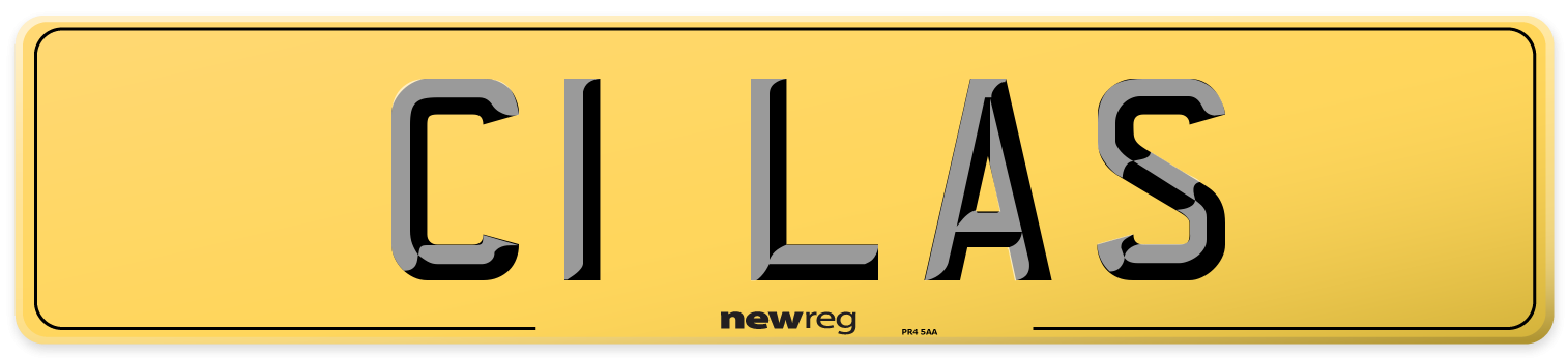 C1 LAS Rear Number Plate