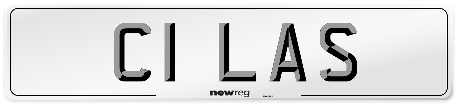 C1 LAS Front Number Plate