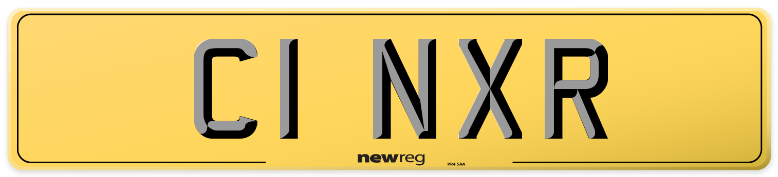 C1 NXR Rear Number Plate