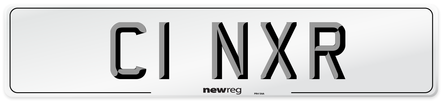 C1 NXR Front Number Plate
