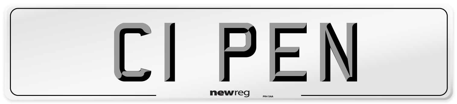 C1 PEN Front Number Plate