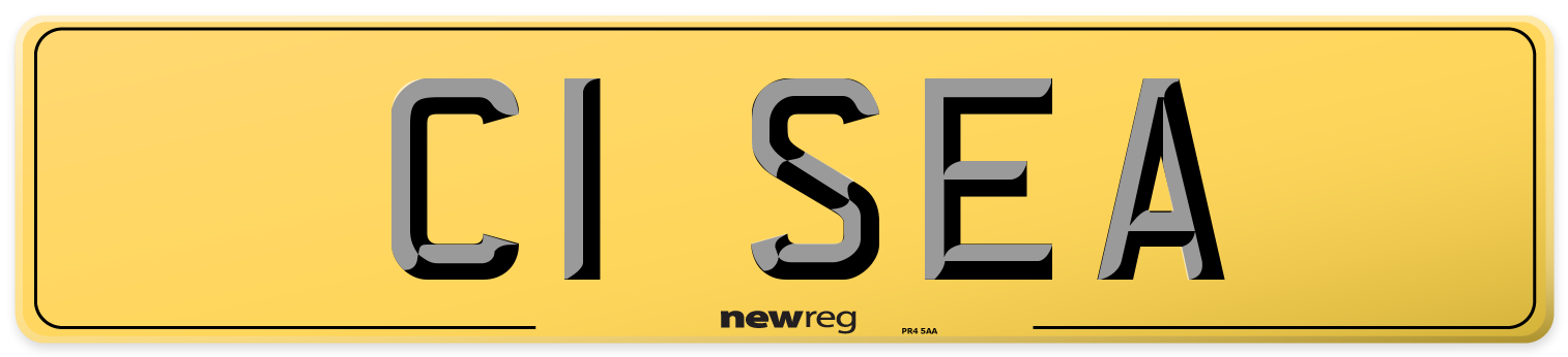 C1 SEA Rear Number Plate