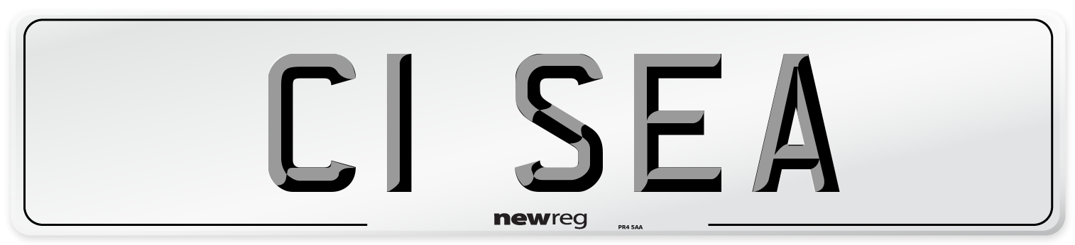C1 SEA Front Number Plate
