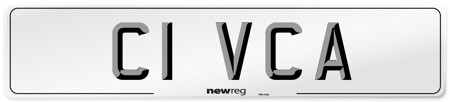 C1 VCA Front Number Plate