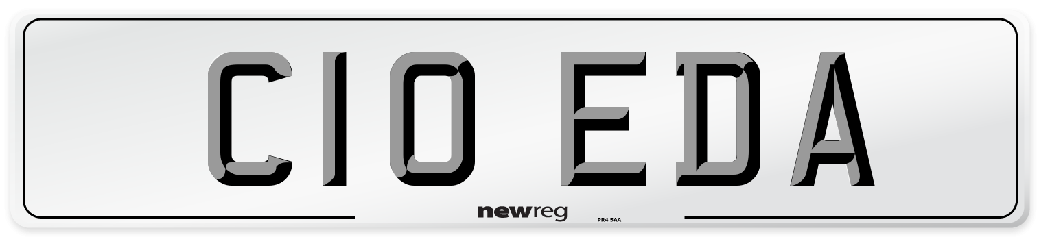 C10 EDA Front Number Plate