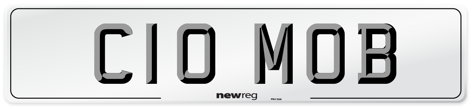 C10 MOB Front Number Plate