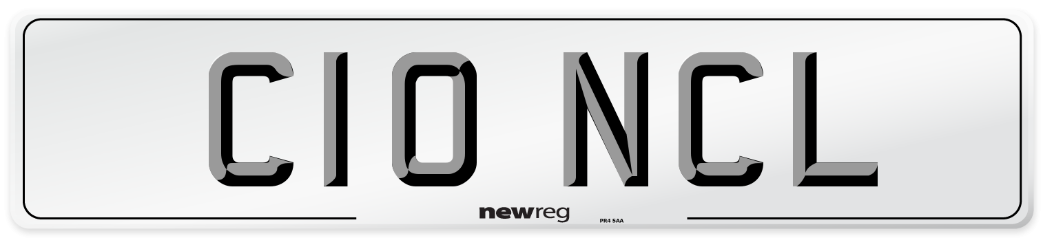 C10 NCL Front Number Plate