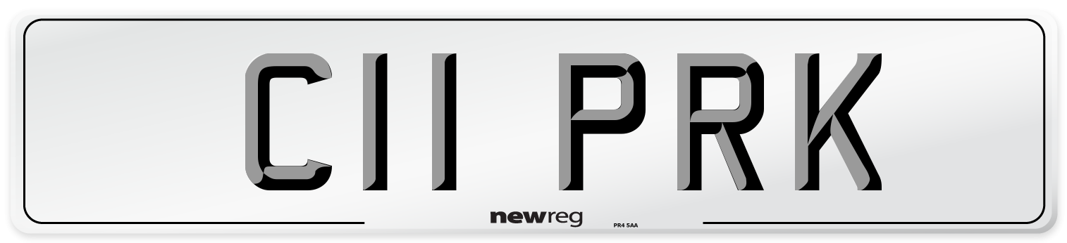 C11 PRK Front Number Plate