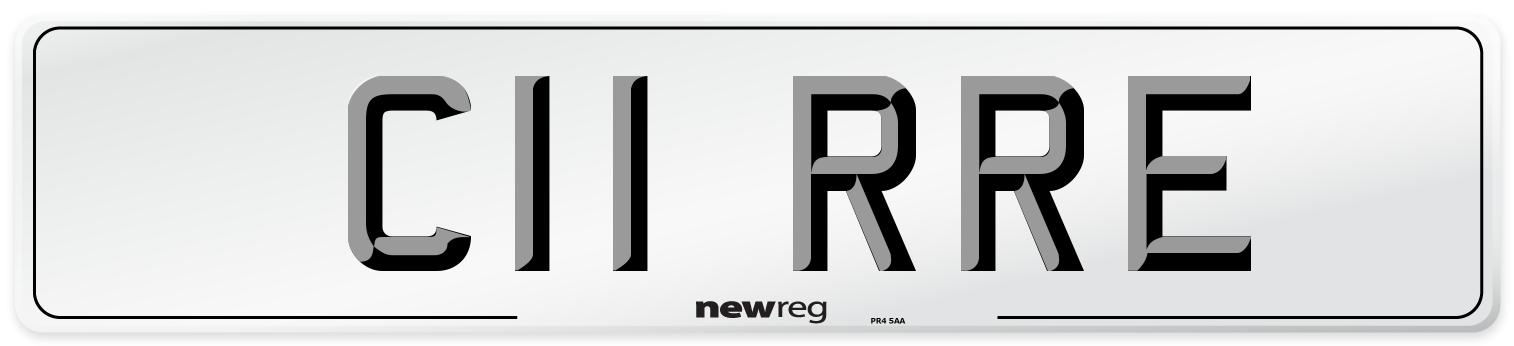 C11 RRE Front Number Plate