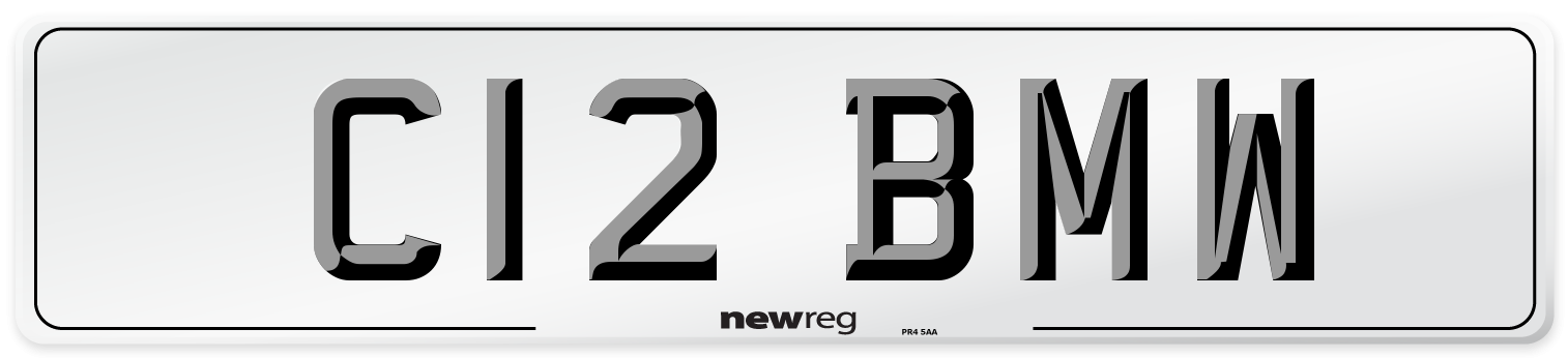C12 BMW Front Number Plate