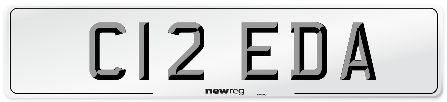 C12 EDA Front Number Plate