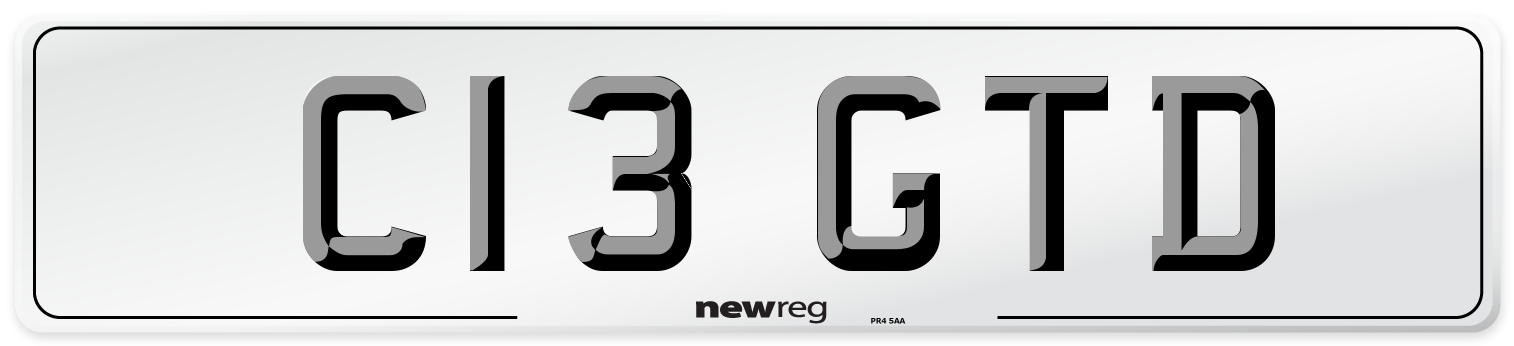 C13 GTD Front Number Plate