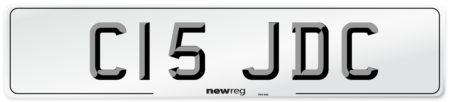 C15 JDC Front Number Plate