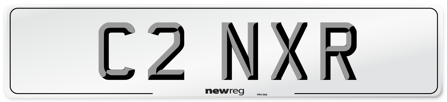 C2 NXR Front Number Plate