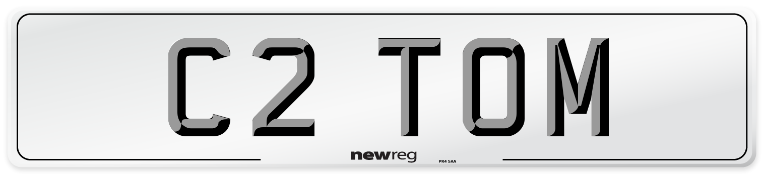 C2 TOM Front Number Plate