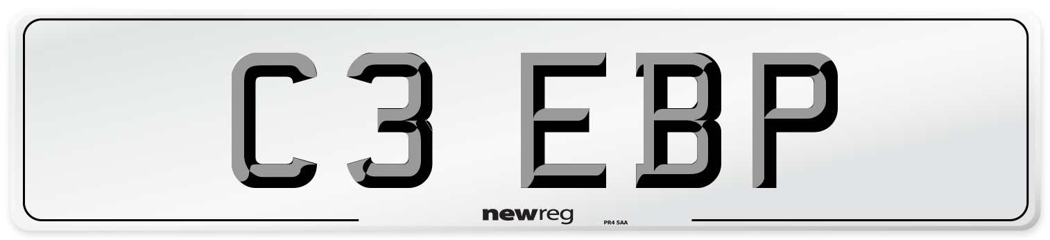 C3 EBP Front Number Plate