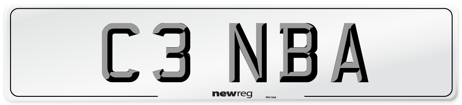 C3 NBA Front Number Plate