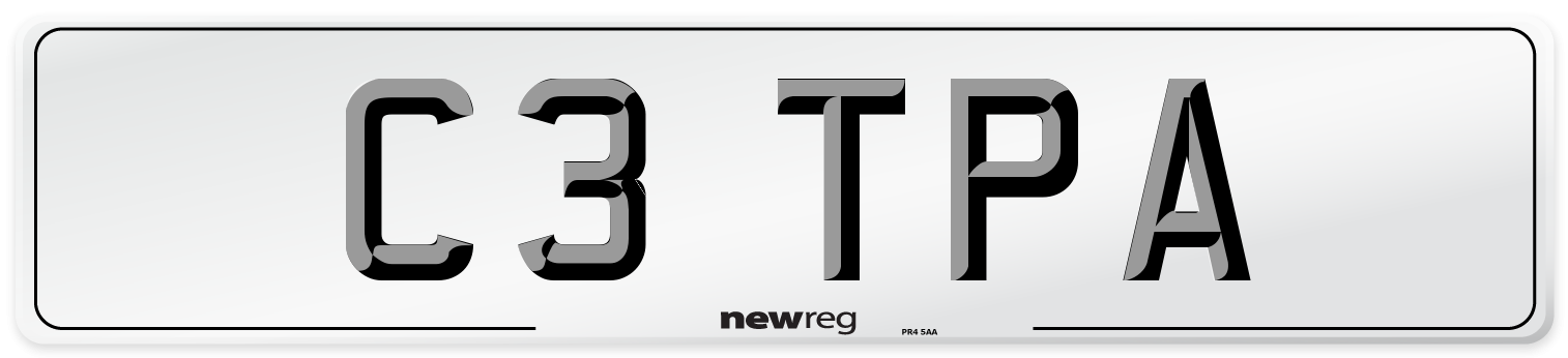 C3 TPA Front Number Plate