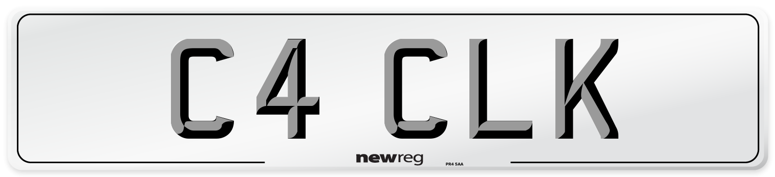 C4 CLK Front Number Plate