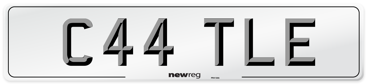 C44 TLE Front Number Plate