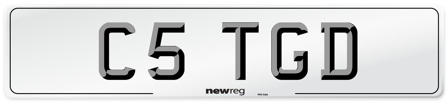 C5 TGD Front Number Plate