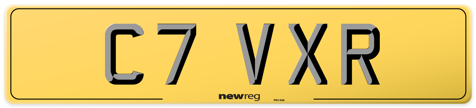 C7 VXR Rear Number Plate