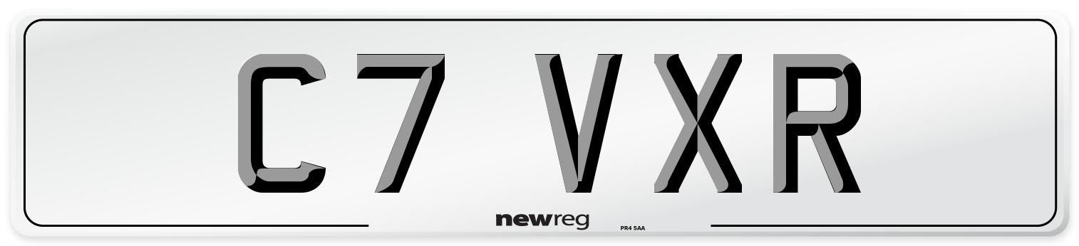 C7 VXR Front Number Plate