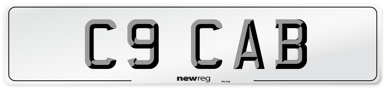 C9 CAB Front Number Plate
