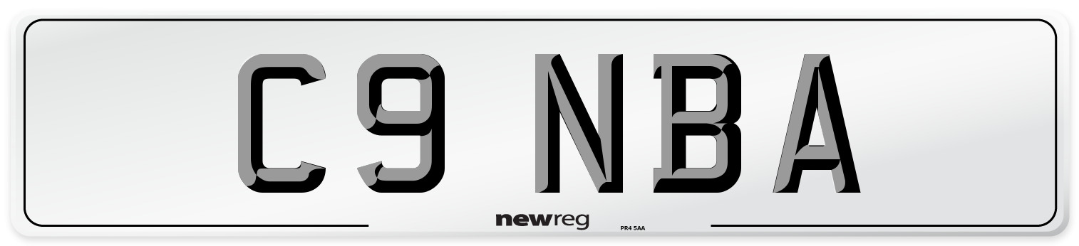 C9 NBA Front Number Plate