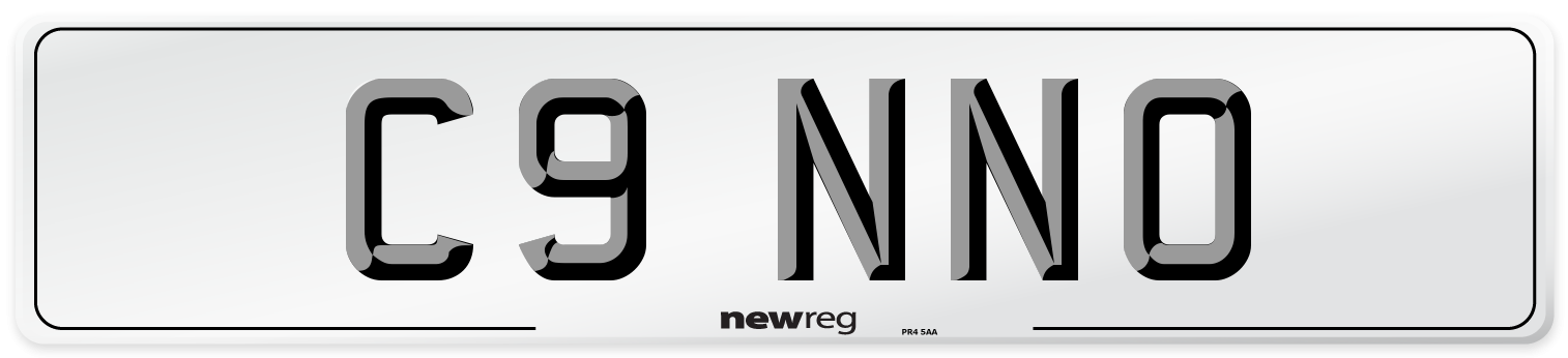 C9 NNO Front Number Plate