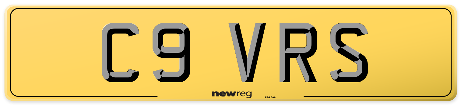 C9 VRS Rear Number Plate