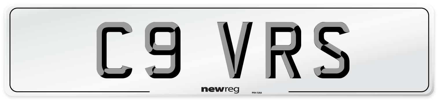 C9 VRS Front Number Plate