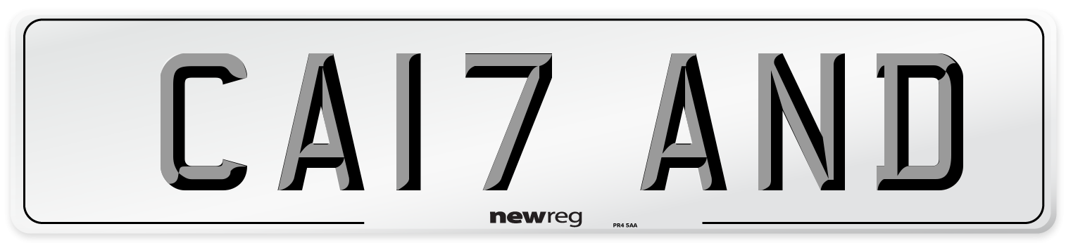 CA17 AND Front Number Plate