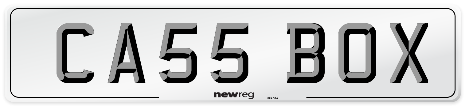 CA55 BOX Front Number Plate
