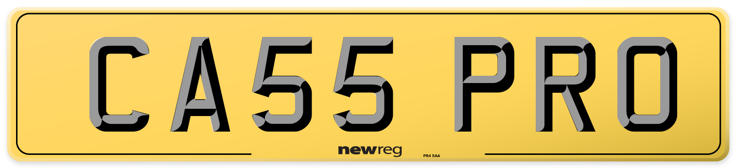 CA55 PRO Rear Number Plate