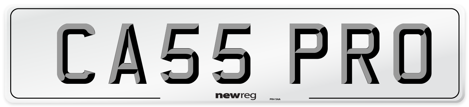 CA55 PRO Front Number Plate