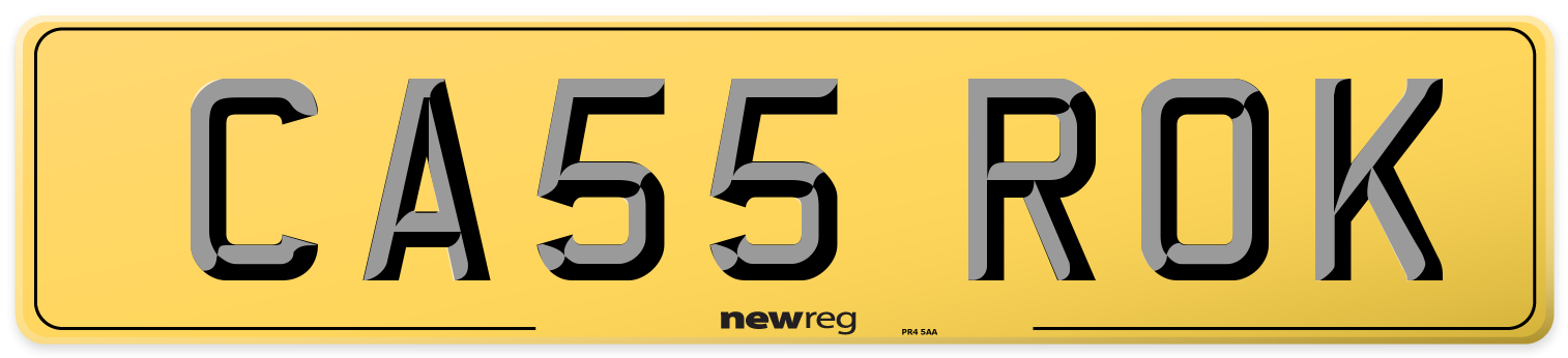 CA55 ROK Rear Number Plate