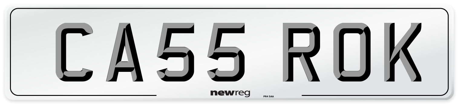 CA55 ROK Front Number Plate
