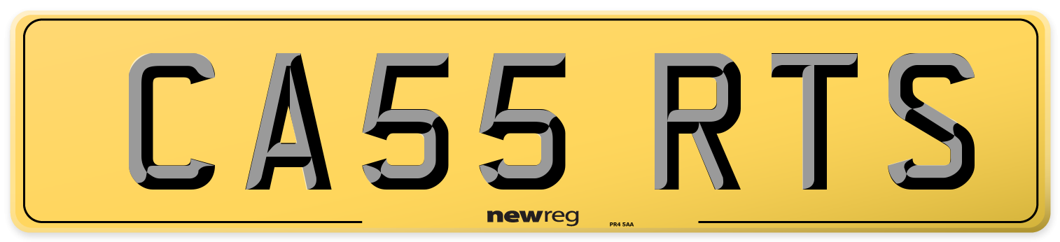 CA55 RTS Rear Number Plate