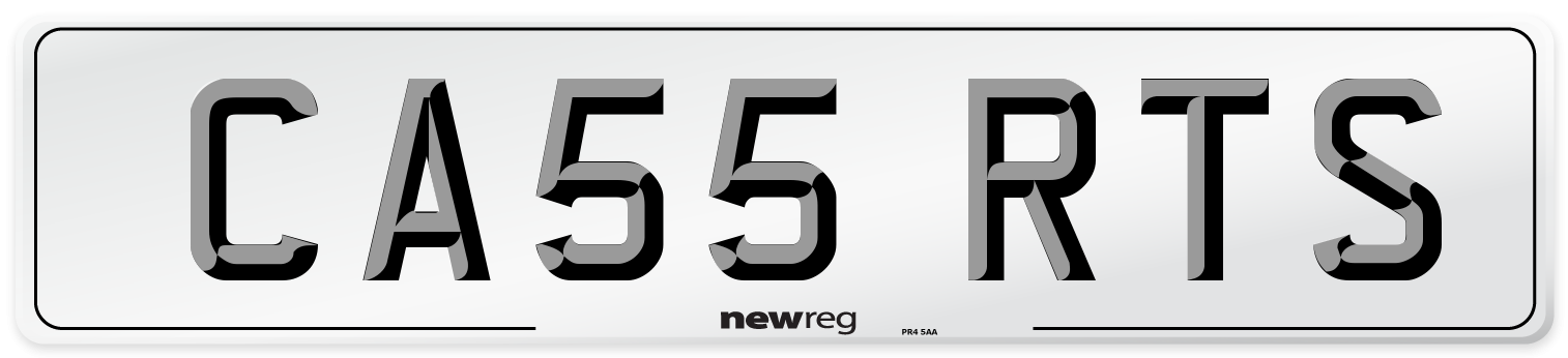 CA55 RTS Front Number Plate