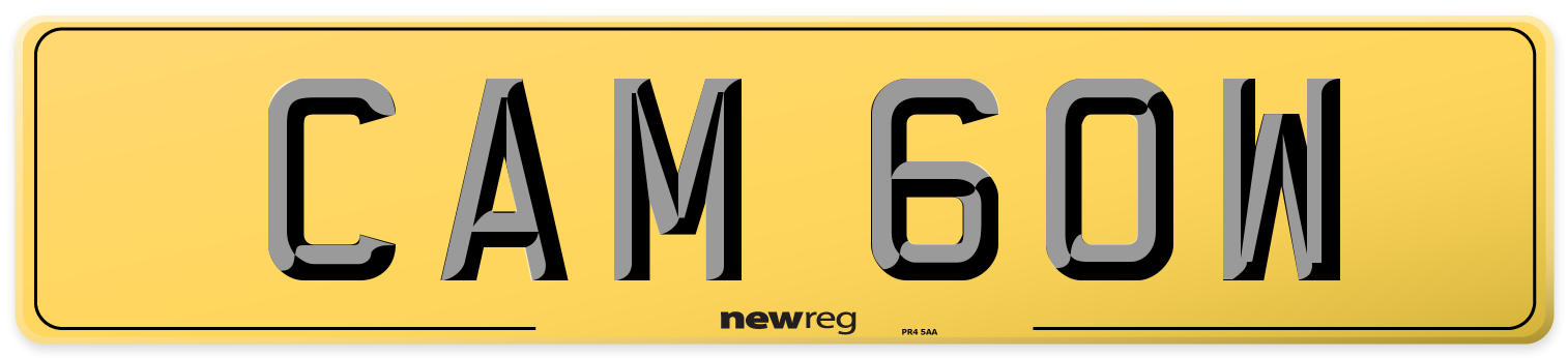 CAM 60W Rear Number Plate