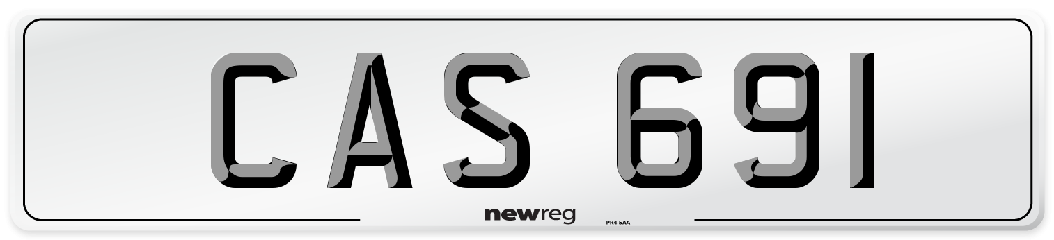 CAS 691 Front Number Plate