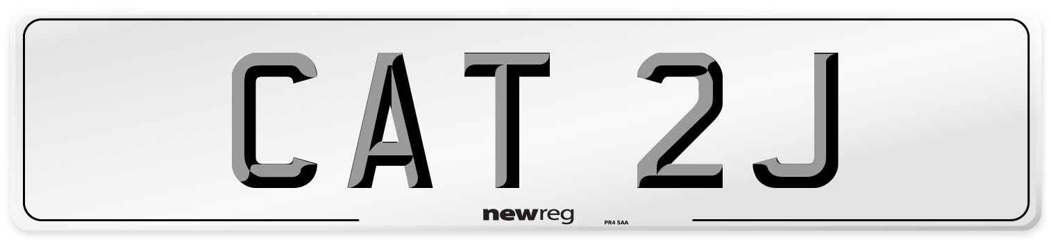 CAT 2J Front Number Plate