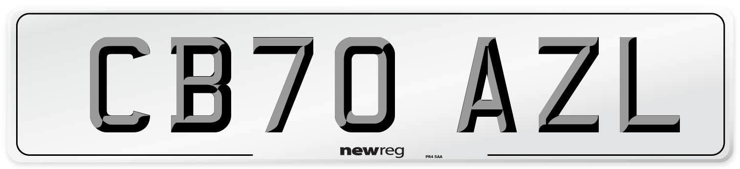CB70 AZL Front Number Plate